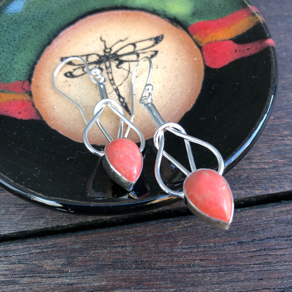 ✨COPPER TURQUOISE 2” DANGLE EARRINGS✨ - Picture 2 of 5